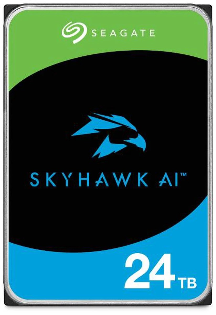 Seagate Skyhawk AI ST24000VE002 24TB 3.5'' HDD Surveillance Drives/ SATA 6GB/s Interface/ 256MB Cache/ RPM: 7200/ 512e.