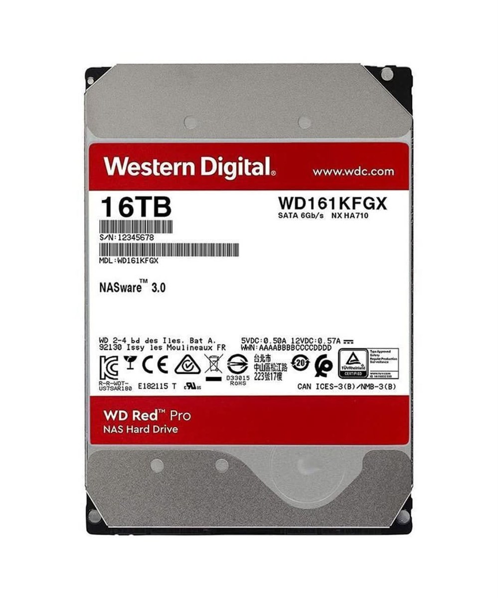 Samsung SSD Western Digital WD Red Pro WD161KFGX 16 TB Hard Drive - 3.5'' Internal - SATA (SATA/600) - 7200rpm