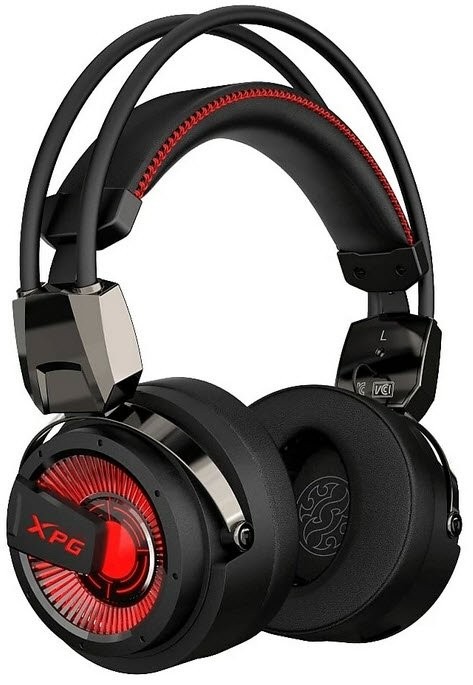 Adata XPG Precog Analog gaming headset - Hybrid Electrostatic / Dynamic dual driver, detachable unidirectional Mic , rotatable ear cup + auto-adjust headband , 13.5mm driver , electroplated aluminum , 5-20k Hz - 3.5mm jack input