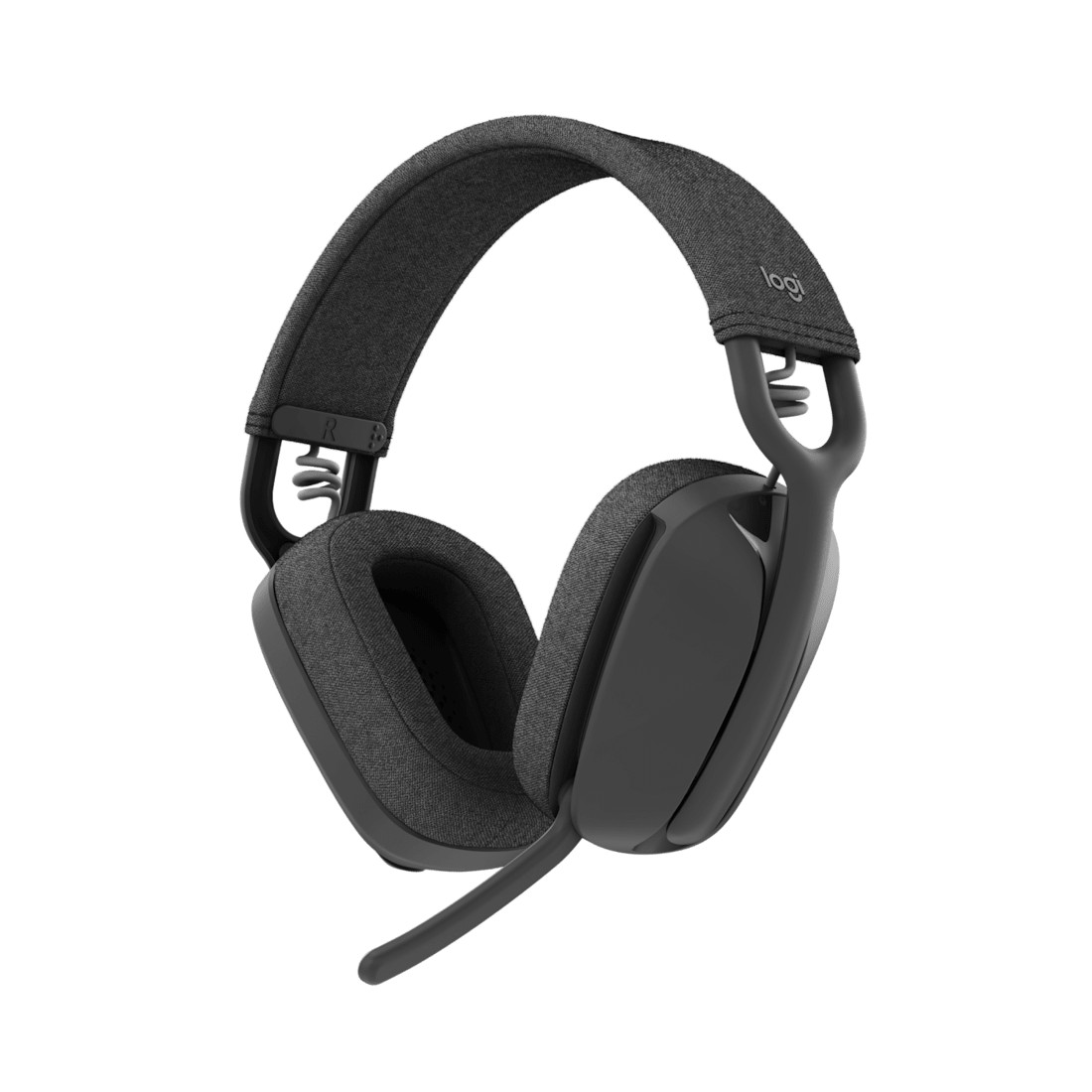 Logitech Zone Vibe 100 Wireless Bluetooth Stereo Headset Black - with adjustable dual omnidirectional MEMS mic with directional beamforming + DSP , on-ear controls ( answer/end call + volume + mute ) , adjustable headband , knitted fabric memory foam earcups , built-in rechargeable Li-Ion battery with USB-C charging , 40mm drivers , travel bag , 1.0m cable - bluetooth (no adapter included) + USB Type-C