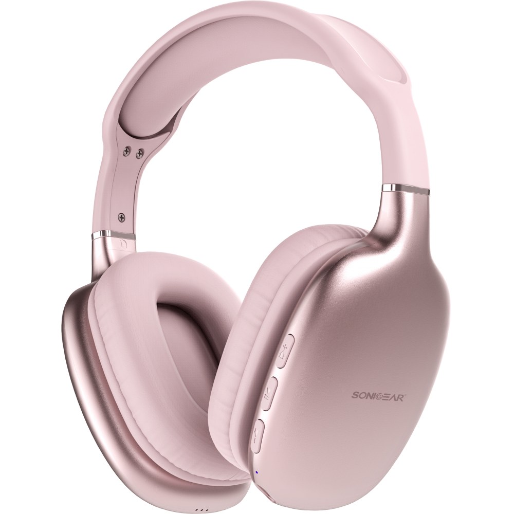 SonicGear Airphone 6 Bluetooth Headphones - Mauve Pink