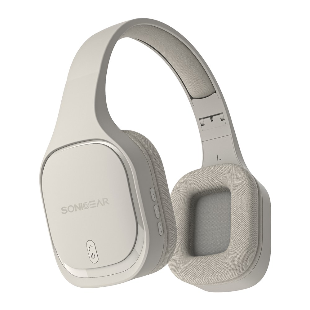 SonicGear Airphone 7 Bluetooth Headphones - Chalk Grey