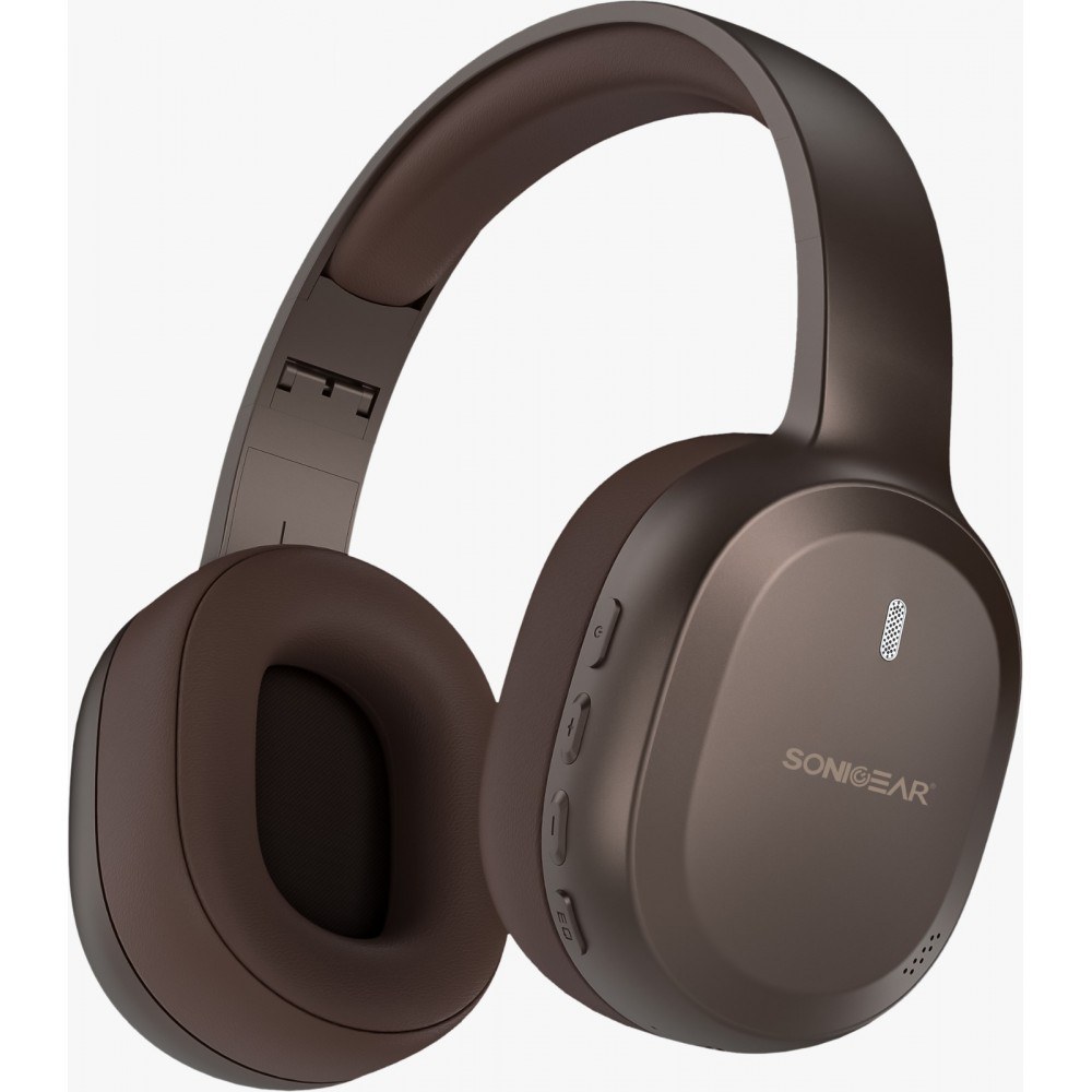 SonicGear Airphone 8 Bluetooth Headphones - Espresso Brown