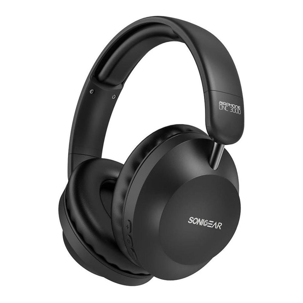 SonicGear Airphone DNC 3000 Digital Active Noise Cancellation Headsets - Black