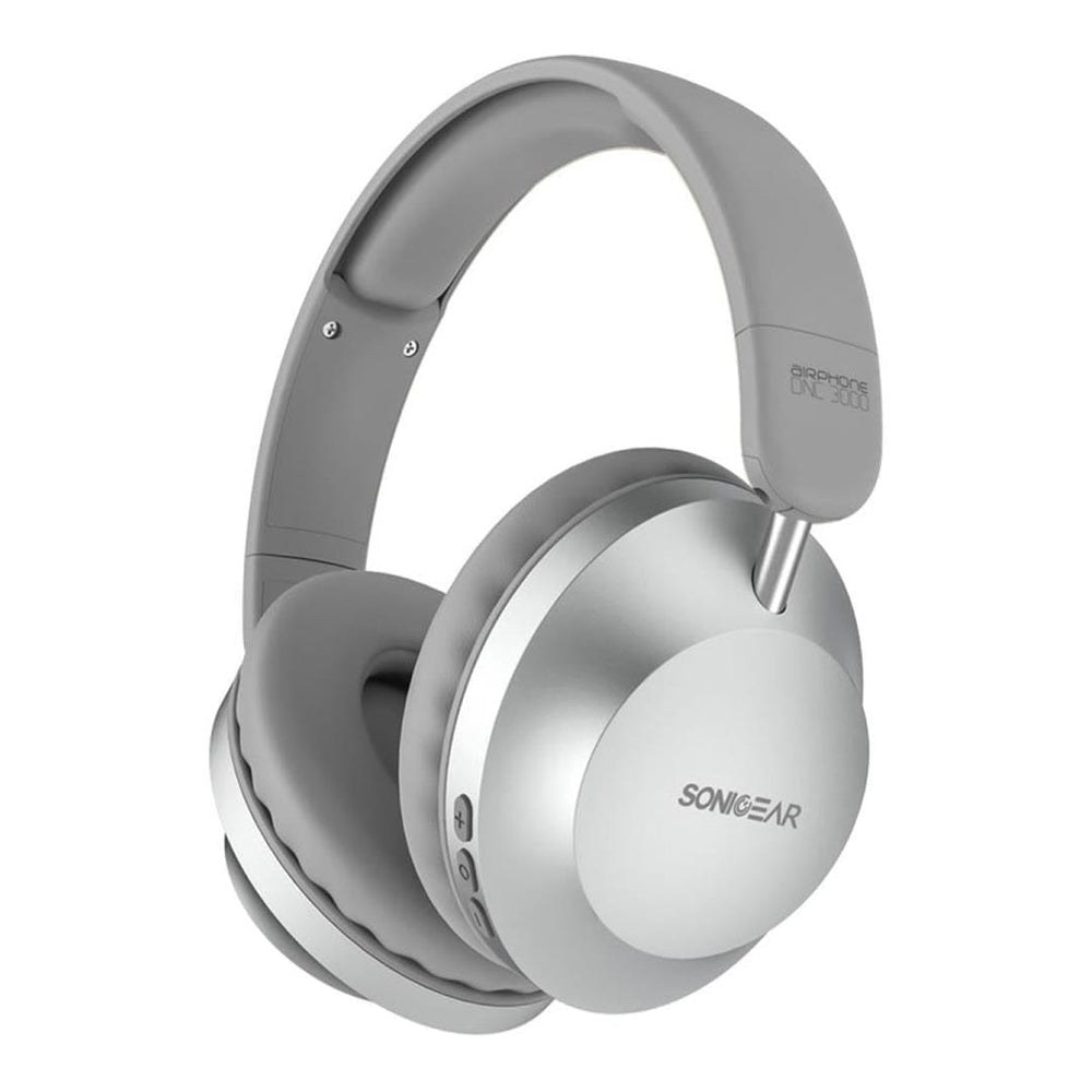 SonicGear Airphone DNC 3000 Digital Active Noise Cancellation Headsets - Platinum