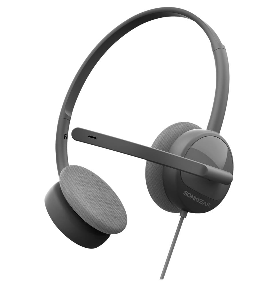 SonicGear Xenon 1U USB Headset with Mic - Grey