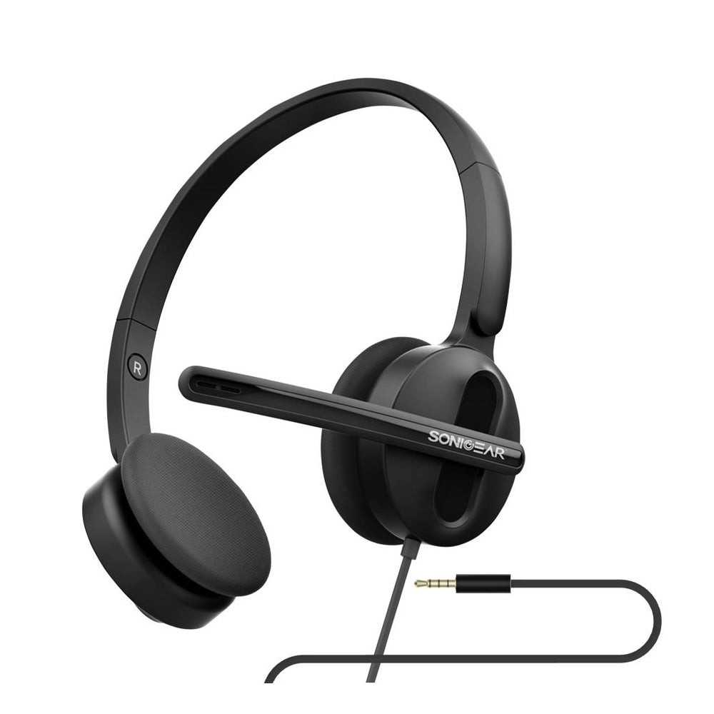 SonicGear Xenon 3 Headset with Mic - Black