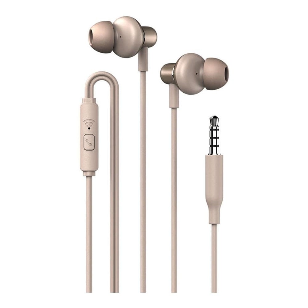 SonicGear Hyperbass Buds 1 XXL Driver Wired Earphones - Champagne