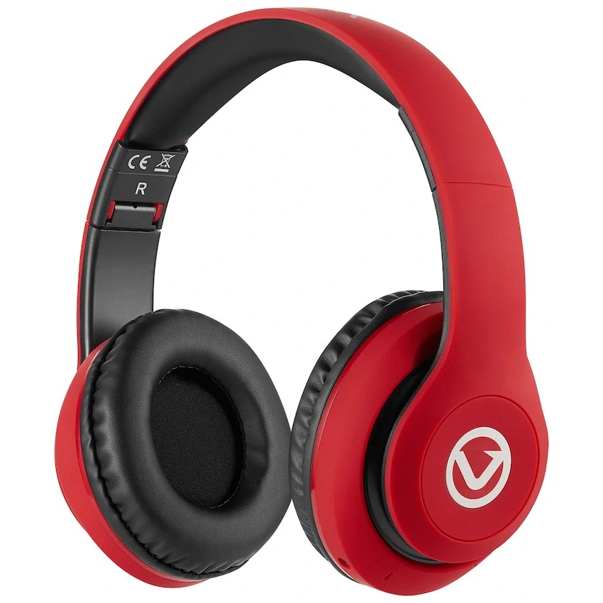 Volkano Impulse Series Bluetooth Headphones - Red