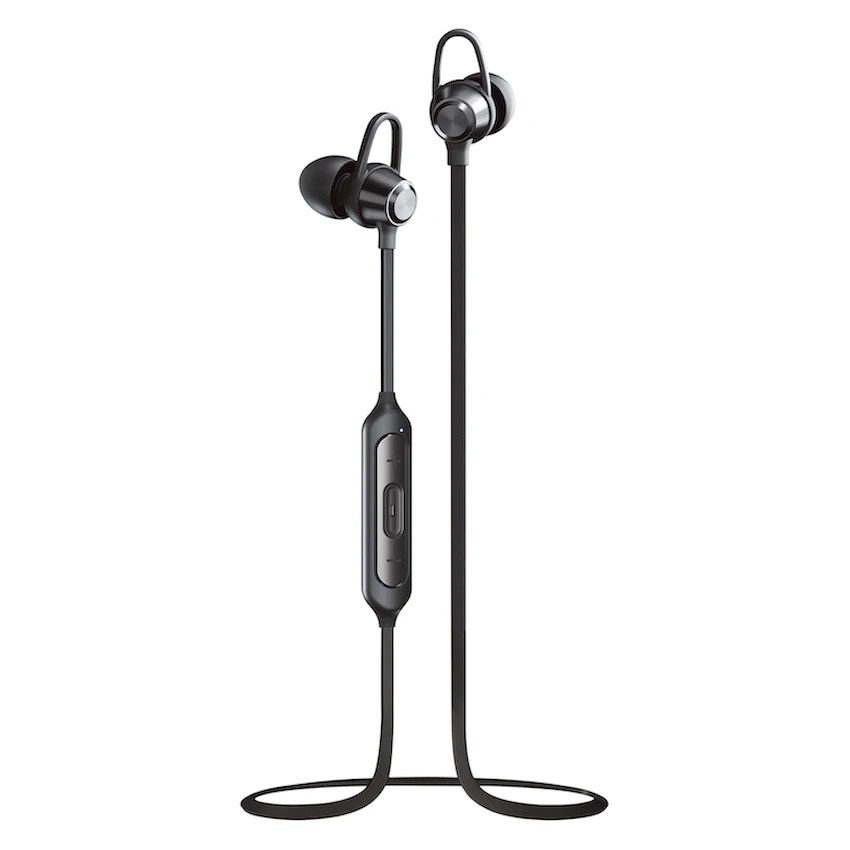 Volkano Rush 2.0 Series Bluetooth Earphones Black With Mic And Carry Case