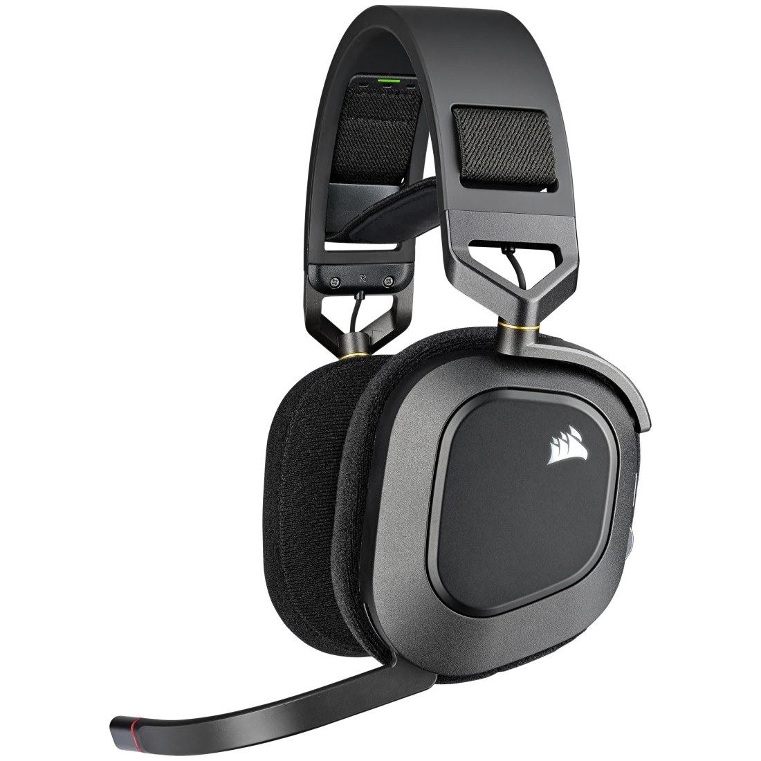 Corsair HS80 RGB WIRELESS Premium Carbon Headset; Spatial Audio; 50mm Audio Drivers; Omni-directional Microphone - PC/ Mac/ PlayStation