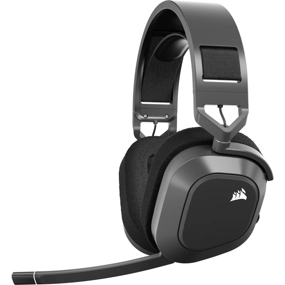 Corsair HS80 MAX WIRELESS Premium Carbon Headset; Spatial Audio; 50mm Audio Drivers; Omni-directional Microphone - PC/ Mac/ PlayStation