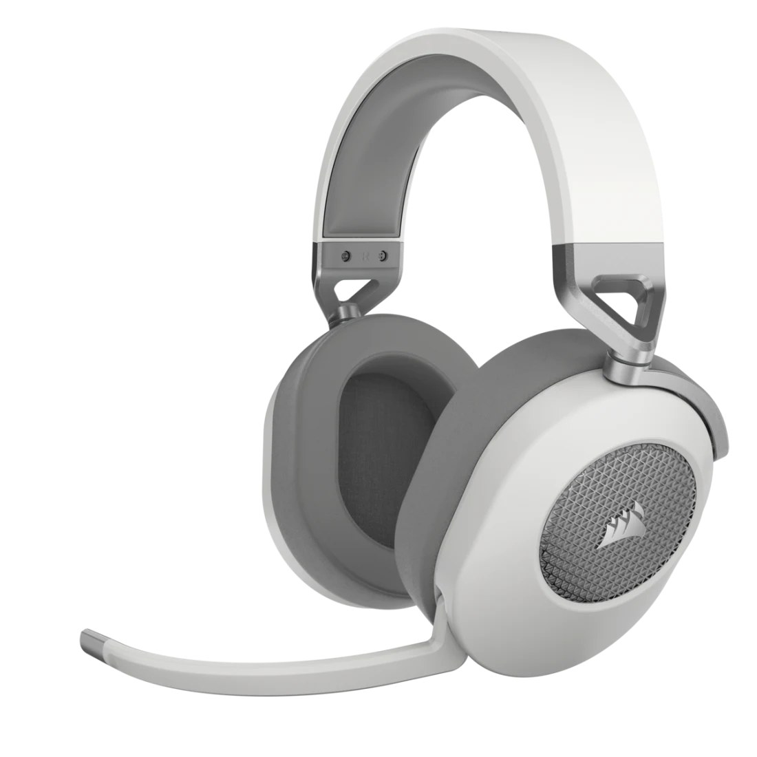 Corsair HS65 Wireless Premium White Headset; 50mm Audio Drivers; Omnidirectional Mic - PC/PS.