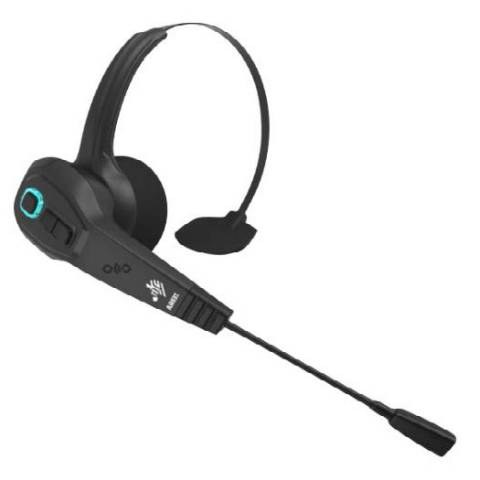 Zebra-HS3100 rugged Bluetooth headset with over-the-head headband includes HS3100 boom module (HS3100-BOOM-01) and HSX100 over-t