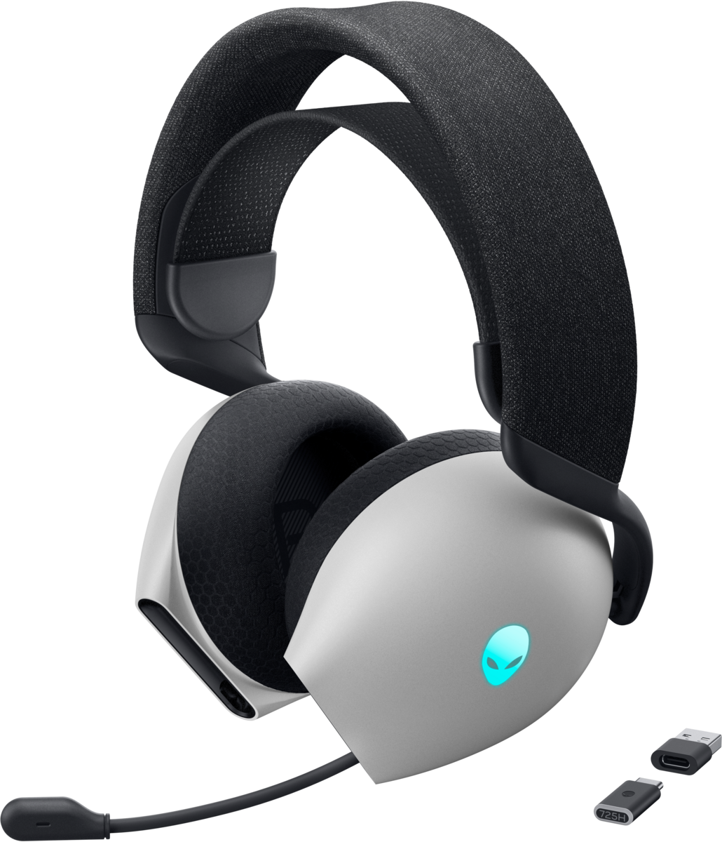 Dell Alienware Tri-Mode Wireless Gaming Headset AW725H - Lunar Light