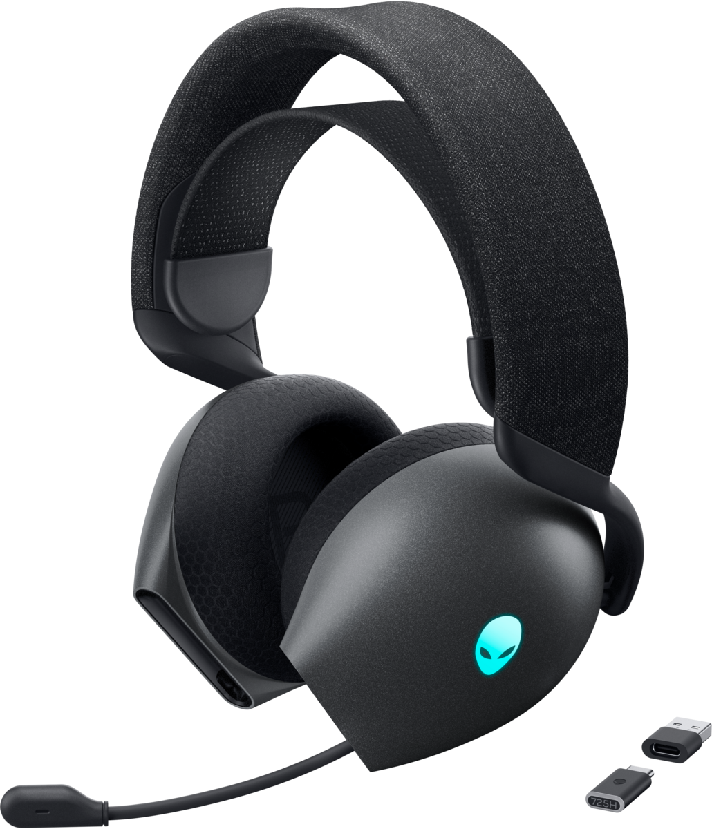 Dell Alienware Tri-Mode Wireless Gaming Headset AW725H - Dark Side of the Moon