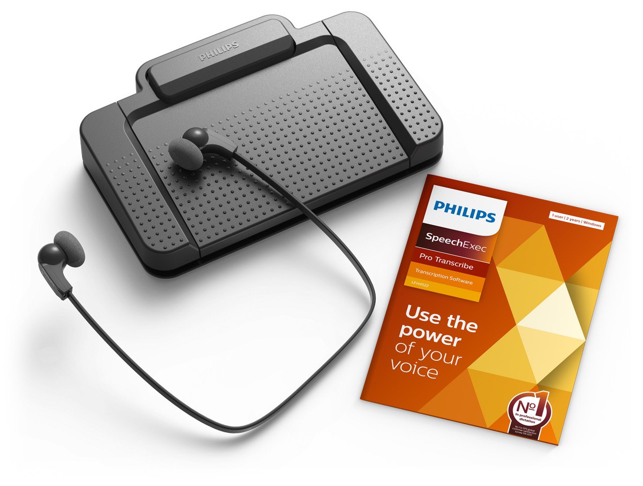 Philips Lfh 7277 Professional Transcription Kit With Foot Pedal And Headset