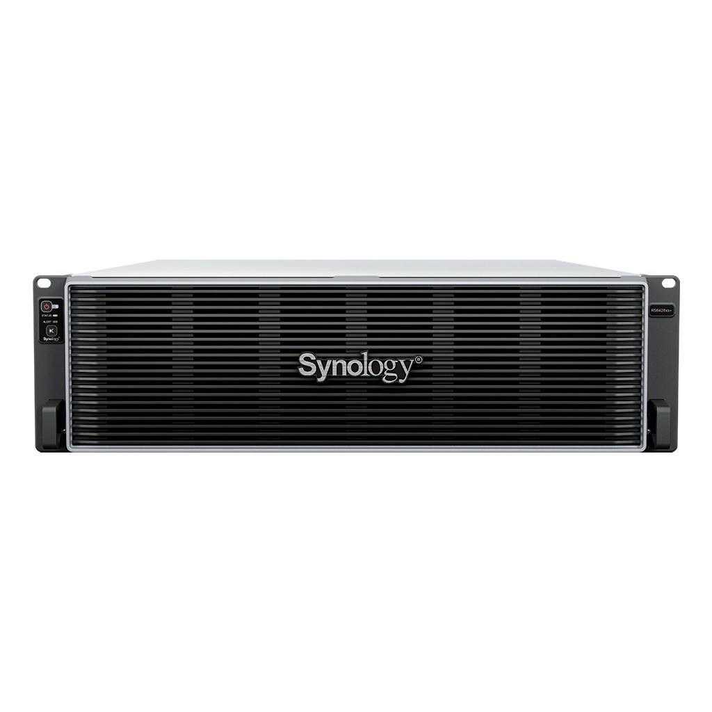 Synology RS6426xs 16 Bay Rackmount NAS - Intel Xeon CPU; scalable up to 1;536B; up to 96GB memory; GPU cards support