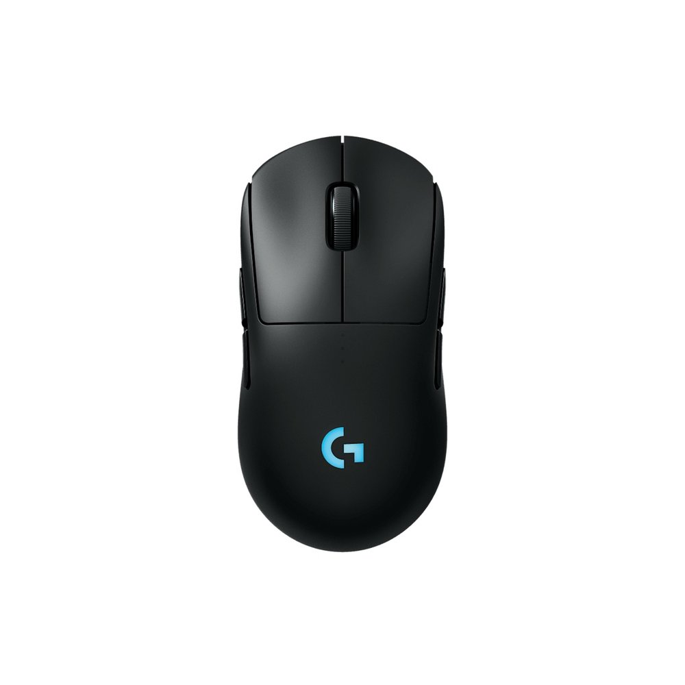 Logitech G Pro 2 lightspeed Wireless Gaming Mouse Black - with Hero 2 sensor , 32-bit ARM processor , Lightforce hybrid optical-mechanical switches , Lightsync RGB , 4 programmable buttons + 4 programmable swappable magnetic side buttons with onboard memory profiles , auto sleep with on/off power switch , PTFE feet , built-in rechargeable Li-Po battery with USB-C charging , 100-44000dpi , 1000Hz polling - usb lightspeed receiver with extension adapter , 2-year warranty