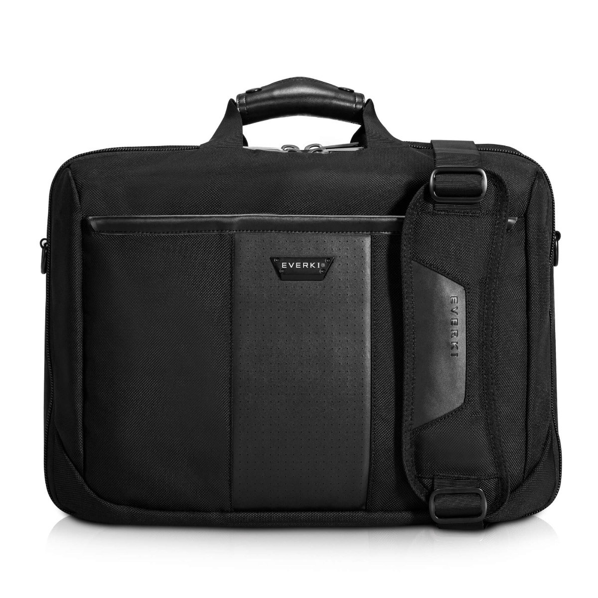 EVERKI VERSA BRIEFCASE | Fits up to 17.3 inch laptops | Files and documents compartment | Leather handles and accents