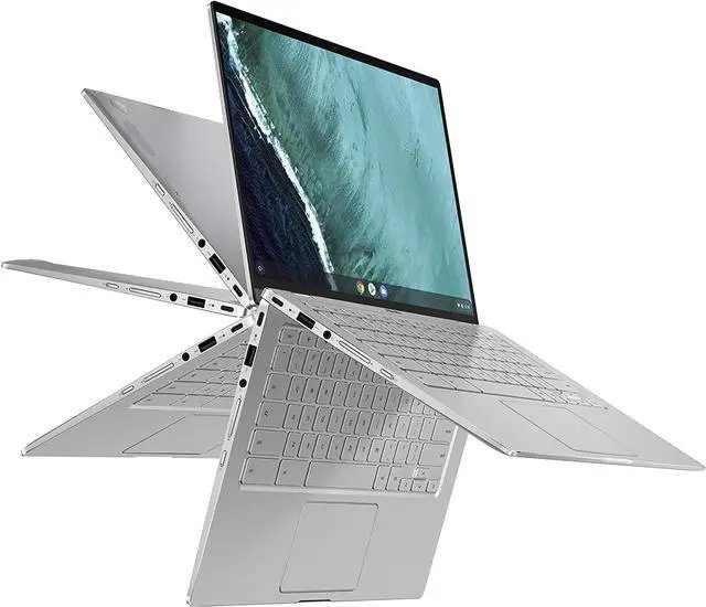 Asus Commercial ASUS Chromebook Flip C433TA/ 14'' FHD TOUCH/ SILVER/ M3-8100Y/ 8GB DDR3   OB/ 32G EMMC/ Chrome