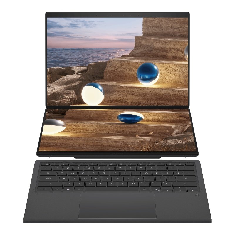 ASUS Consumer ASUS Zenbook Duo|UX8407AA-OU93220G2X|14'' 3K OLED|TOUCH|500nits|GREY|Ultra X9-378H|LPDDR5X 32GB OB|2TB PCIE SSD|Stylus|WIN 11 PR