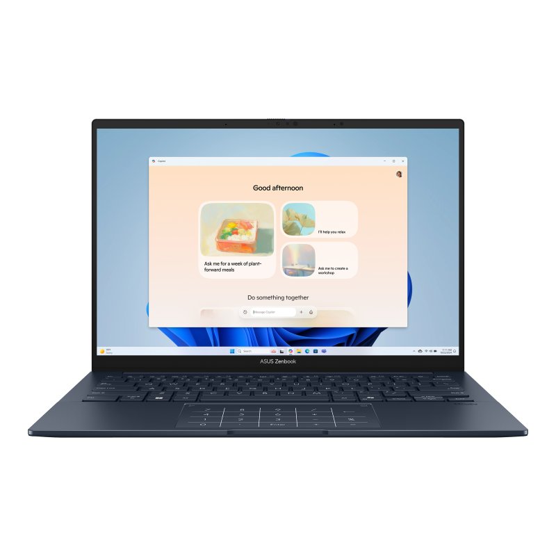 ASUS Consumer ASUS Zenbook 14|UX3405CA-OU73210BL0X|14'' TCH OLED|BLUE|Ultra 7-255H|LPDDR5X 32GB OB|1TB PCIE SSD|Sleeve||WIN 11PRO