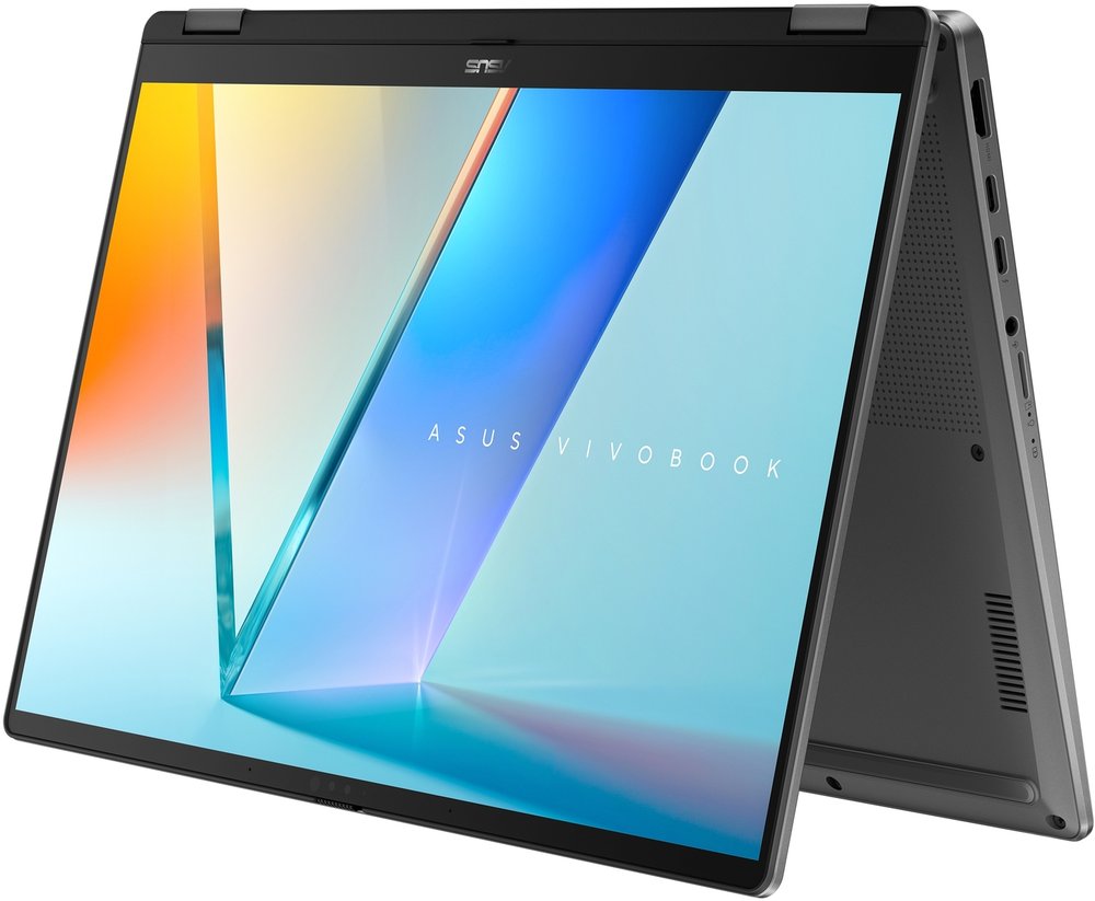 ASUS Consumer Asus Vivobook S14 FLIP|TP3407SA-OU716512G1X|14'' Oled WUXGA|GRAY|300NITS|TCH|ULTRA 7 256V|16GB DDR5 OB|512GB SSD|STYLUS|WIN11P