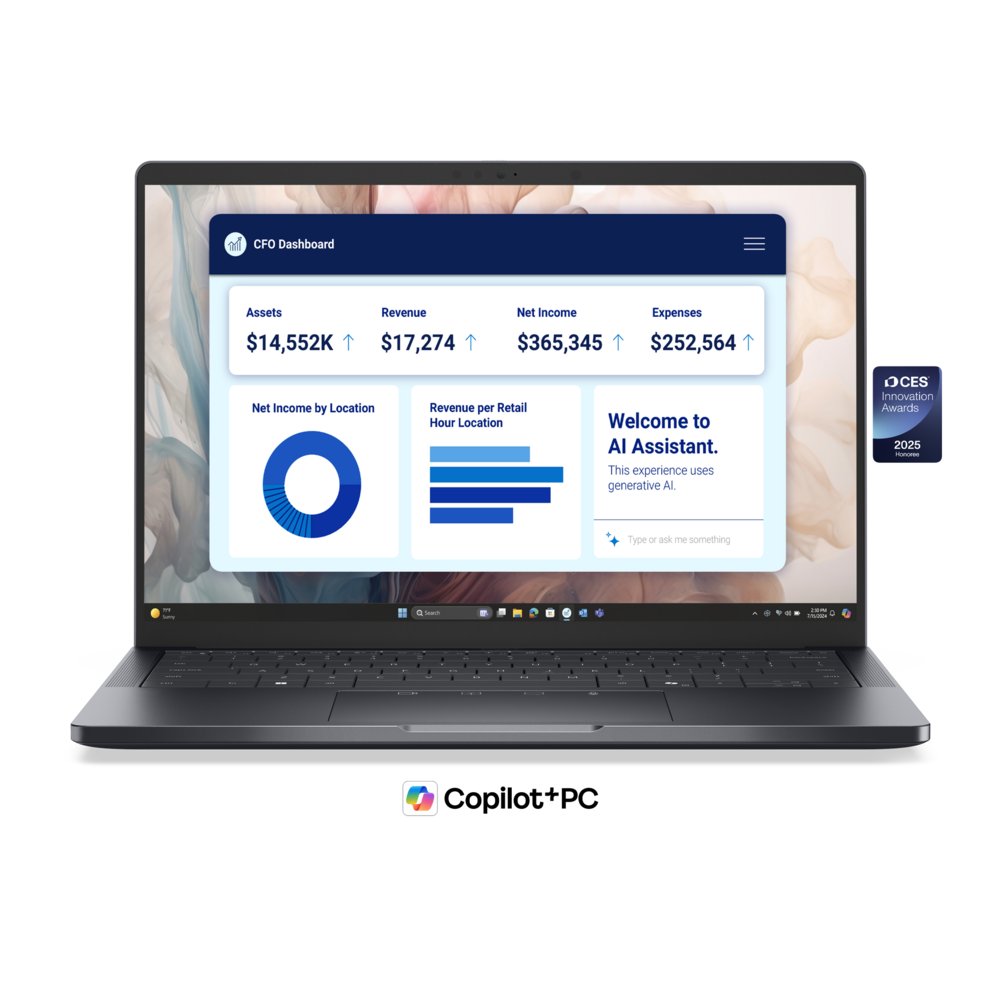 Dell Pro 14 Premium (PA14250), Grey, 14", Non-touch , FHD+, 400 nit, Low power, 100% sRGB, Anti-Glare, ComfortView+, 8MP+IR Cam, Intel Core Ultra 5 236V vPro (40 TOPS NPU, 8 cores, up to 4.7 GHz), 16 GB: LPDDR5x, 8533 MT/s (onboard) cannot be upgraded, 512 GB TLC SSD M.2 2230 PCIe Gen4, No RJ45 , Windows 11 Pro, Copilot+ PC , Intel Wi-Fi 7 BE201, 2x2, 802.11be, Bluetooth 5.4 wireless card, Fingerprint Reader only, Control Vault 3+, English US battery-saving mini LED backlit Copilot hotkey zero-lattice keyboard, Collaboration Touchpad,, 2 x USB Type-C Thunderbolt™ 4.0 with Power Delivery 3.1 & DisplayPort; 2.1; 1 x USB 3.2 Gen 1 with Power share; 1 x HDMI 2.1; 1 x Universal Audio jack; Wedge Shaped Lock Slot, Integrated Intel Arc graphics, Dell SupportAssist; Dell SupportAssist OS Recovery Tool; Dell Optimizer, TPM 2.0 FIPS 140-2 Certified, TCG Certified; Control Vault 3, 3-cell, 60 Wh, ExpressCharge(TM) Capable, ExpressCharge(TM) Boost Capable, 3 Year ProSupport , No Mobile Broadband Card , 8MP HDR + IR Camera with Presence Detection, Facial Recognition, TNR, Camera Shutter, Microphone, 65W AC adapter, USB Type-C E4 Power Cord 1M with red top plug for South Africa