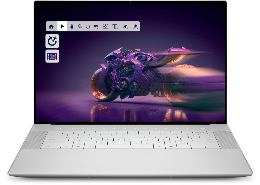 Dell 16 Premium DA16250, CNC machined aluminum with Corning Gorilla Glass 3 palm rest in Platinum, Corning Gorilla Glass Victus on OLED cover glass, 16.3", Touch 4K OLED, 400 nit, 48-120Hz, InfinityEdge, Low Blue Light, Intel® Core™ Ultra 7 255H (16 Cores, up to 5.1GHz Turbo) , 32GB, LPDDR5X, 7467MT/s, integrated, dual channel, 1TB M.2 PCIe NVMe Solid State Drive, No Optical Drive, Windows 11 Pro, Intel® Killer™ Wi-Fi 7 1750i (BE201) 2x2 + Bluetooth 5.4 Wireless Card, Fingerprint Reader, Full size, Platinum backlit English International, zero-lattice keyboard, 1.0mm travel, 3x Thunderbolt4 (USB Type-C) with DisplayPort 2.1 and Power Delivery* with Intel, NVIDIA 5050 & 5060, microSDXC card reader v7.1 UHS-I/UHS-II, Universal audio jack, NVIDIA® GeForce RTX™ 5060, 8GB GDDR7, 45W, , , , 3 Year ProSupport - On Site Service, , FHD (1080p) webcam, Windows Hello compliant, Express Sign-In, Intel IPU6, 6-Cell, 99.5Whr, 130W Type-C Adapter