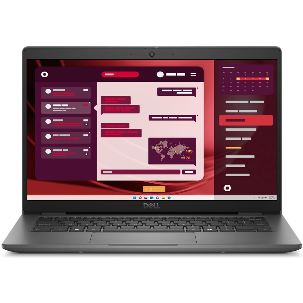 DELL LATITUDE 3450, Grey, 14.0" FHD (1920x1080) Non-Touch, AG, IPS, 250 nits, FHD IR Cam, WLAN , 13th Gen Intel Core i5-1335U (12 MB cache, 10 cores, up to 4.60 GHz Turbo), 8 GB: 1 x 8 GB, DDR5, 5200 MT/s 2 Slots Max 64GB, 512GB, M.2 2230, QLC PCIe Gen 4 NVMe, No Optical Drive; , Windows 11 Pro, English, Dutch, French, German, Italian, Intel Wi-Fi 6E (6 if 6E unavailable) AX211, 2x2, 802.11ax, Bluetooth Wireless Card, Single Pointing Keyboard, Finger Print Reader, English International backlit AI hotkey keyboard, 79-key, 1x USB4 Gen 2 Type-C (20G x1) w/ Power Delivery & DisplayPort (DP-Alt mode: DP 1.4 w/ RPL, DP 2.0 w/ MTL) 4.5mm barrel power delivery 3 x USB 3.2 Gen 1 Type-A (1 w/ PowerShare) 1x HDMI 1.4 (RPL), HDMI 2.0 (MTL) 1x RJ-45 (1 Gigabit) 1x Universal Audio Jack 1x Wedge-shaped Lock slot, Intel® Iris® Xe Graphics, Dell SupportAssist OS Recovery Tool; Dell Optimizer; Dell Power Manager; SupportAssist, TPM 2.0 FIPS 140-2 Certified, TCG Certified, 3- cell, 54Wh Battery, Express Charge, Express Charge Boost capable, 3YR ProSupport , No Mobile Broadband Card, FHD HDR IR Camera, ExpressSign-In, No Intelligent Privacy, TNR, Camera Shutter, Microphone, 65W AC rugged adapter, 4.5mm barrel, E4