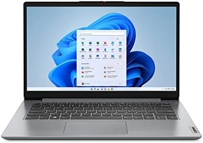Lenovo IdeaPad 1 14IJL7, 14" FHD (1920x1080) TN 220nits Anti-glare, Intel® Celeron® N4500 (2C / 2T, 1.1 / 2.8GHz, 4MB Intel Smart Cache), 8GB SODIMM DDR4-2933 , 256GB SSD M.2 2242 PCIe® 4.0x4 NVMe®, No ODD, Integrated Intel® UHD Graphics, Windows® 11 Home Single Language, English, Wi-Fi® 6, 802.11ax 2x2 + BT5.2, No-LTE, 1x Round tip power connector, 1x USB 2.0, 1x USB 3.2 Gen 1, 1x USB-C® 3.2 Gen 1 (support data transfer only), 1x HDMI® 1.4b, 1x Headphone / microphone combo jack (3.5mm), 1x Card reader, No Ethernet, Cloud Grey, Integrated 42Wh, 45W Round Tip (3-pin), Non-backlit, English, Stereo speakers, 1.5W x2, Dolby Audio™, 1 Year Carry-in Warranty