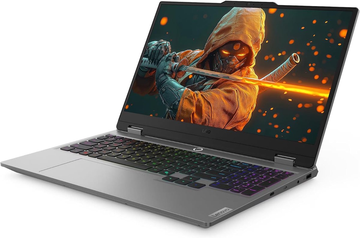 Lenovo LOQ 15IRX10, 15.6" FHD (1920x1080) IPS 300nits Anti-glare, 100% sRGB, 144Hz, G-SYNC®, Intel Core™ i7-14700HX, 20C (8P + 12E) / 28T, P-core 2.1 / 5.5GHz, E-core 1.5 / 3.9GHz, 33MB Intel® Smart Cache, 1x 16GB SODIMM DDR5-5600 (Two DDR5 SODIMM slots, dual-channel capable, Up to 32GB DDR5-5600 offering), 512GB SSD M.2 2242 PCIe® 4.0x4 NVMe®, No ODD, NVIDIA GeForce RTX™ 5060 8GB GDDR7, Boost Clock 2497MHz, TGP 100W, 572 AI TOPS, Windows® 11 Home Single Language, English, Wi-Fi® 6, 802.11ax 2x2 + BT5.2, No-LTE, 3x USB-A (USB 5Gbps / USB 3.2 Gen 1), 1x USB-C® (USB 10Gbps / USB 3.2 Gen 2), with USB PD 65-100W and DisplayPort™ 1.4, 1x HDMI® 2.1, up to 8K/60Hz, 1x Headphone / microphone combo jack (3.5mm), 1x Ethernet (RJ-45), 1x Slim tip Power connector, Luna Grey, Integrated 60Wh, 245W Slim Tip (3-pin), White Backlit, English, Stereo speakers, 2W x2, optimized with Nahimic Audio, 1 Year Carry-in Warranty