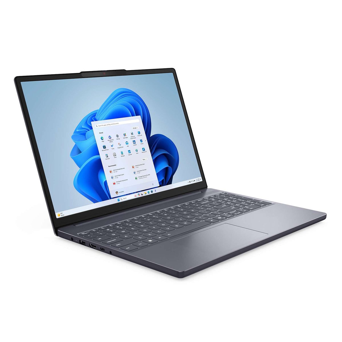 Lenovo IdeaPad Slim 3 15IRH10, 15.3" WUXGA (1920x1200) IPS 300nits Anti-glare, 45% NTSC, 60Hz, Intel Core™ i7-13620H, 10C (6P + 4E) / 16T, P-core up to 4.9GHz, E-core up to 3.6GHz, 24MB Intel® Smart Cache, 16GB SODIMM DDR5-4800, 512GB SSD M.2 2242 PCIe® 4.0x4 NVMe®, No ODD, Integrated Intel® UHD Graphics, Windows® 11 Home Single Language, English, Wi-Fi® 6, 802.11ax 2x2 + BT5.2, No-LTE, 2x USB-A (USB 5Gbps / USB 3.2 Gen 1), 1x USB-C® (USB 5Gbps / USB 3.2 Gen 1), with USB PD 3.0 and DisplayPort™ 1.2, 1x HDMI® 1.4, 1x Headphone / microphone combo jack (3.5mm), 1x SD card reader, 1x Power connector, No Ethernet, Luna Grey, Integrated 50Wh, 65W Round Tip (3-pin), Non-backlit, English, Stereo speakers, 2W x2, optimized with Dolby Audio™, 1 Year Carry-in Warranty