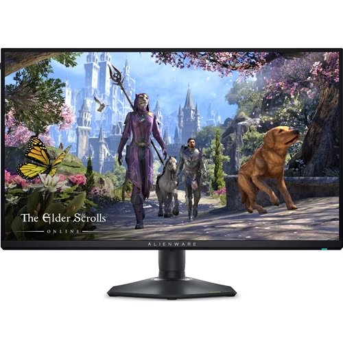 Dell Alienware AW2725QF - (27") (3840x2160) 4K UHD Dual-Resolution IPS LED Gaming Monitor / 16:9 / 2x HDMI 2.1 ports (HDCP 1.4 and HDCP 2.2) / 1x DisplayPort 1.4 connector (HDCP 1.4 and HDCP 2.2) / 1x USB-B 3.2 Gen1 upstream port (5 Gbps) / 2x USB-A 3.2 Gen1 downstream ports (5 Gbps) / 1x USB-C 3.2 Gen1 downstream port (5 Gbps) / 1x USB-A 3.2 Gen1 downstream port (5 Gbps) with BC1.2 power charging / VESA AdaptiveSync / NVIDIA® G-SYNC® Compatible / 3840 x 2160 up to 180 Hz (4K mode) (overclock up to 180 Hz) / 1920 x 1080 up to 360 Hz (FHD mode) (overclock up to 360 Hz) / 0.5ms GTG / 1ms GTG (Extreme Mode) / Height-Adjust / Tilt / Swivel / Pivot / VESA