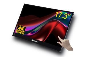 Verbatim Pmt.17.4k Portable Touchscreen Monitor 17.6'' 4k Ultra Mental Housing