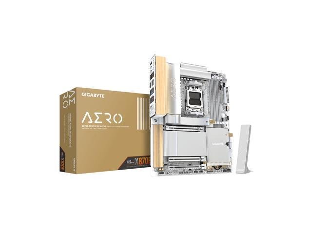 GIGABYTE AERO WOOD AMD X870 Chipset for AMD AM5; 4x DDR5; 4x M2; HDMI/2 x USB4® USB Type-C®; ATX.