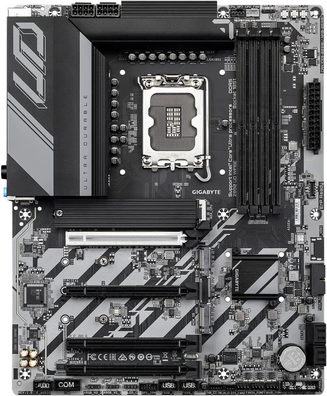 GIGABYTE Intel® Z890 Chipset for LGA 1851; 4x DDR5; 3x M2; USB4® USB Type-C®/DP; ATX.