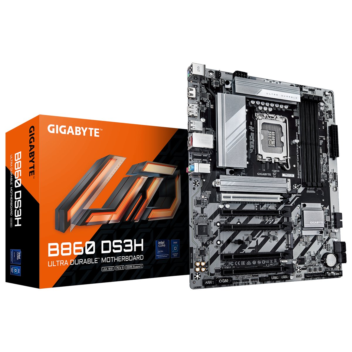 GIGABYTE Intel® B860 Chipset for LGA 1851; 4x DDR5; 2x M2; HDMI/DP ; ATX