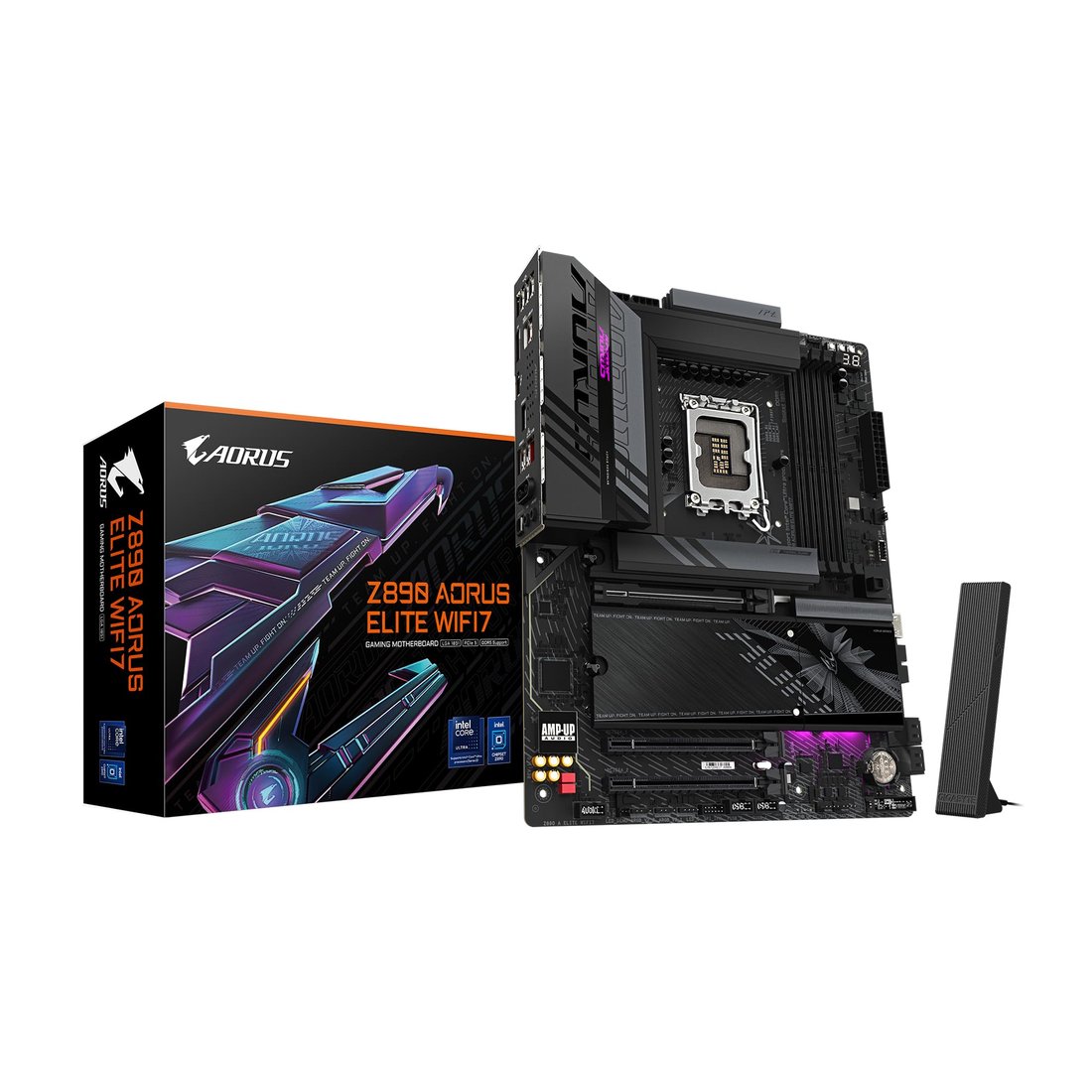 GIGABYTE Intel® Z890 Chipset for LGA 1851; 4x DDR5; 4x M2; USB4® USB Type-C®/DP/HDMI (Front); ATX-PLUS