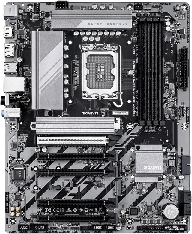 GIGABYTE Intel® B860 Chipset for LGA 1851; 4x DDR5; 2x M2; HDMI/DP ; ATX.