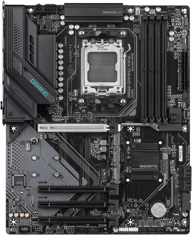 GIGABYTE AMD B850 Gaming Chipset for AMD AM5; 4x Dual DDR5; 3x M2; 1x HDMI 1x DP. .
