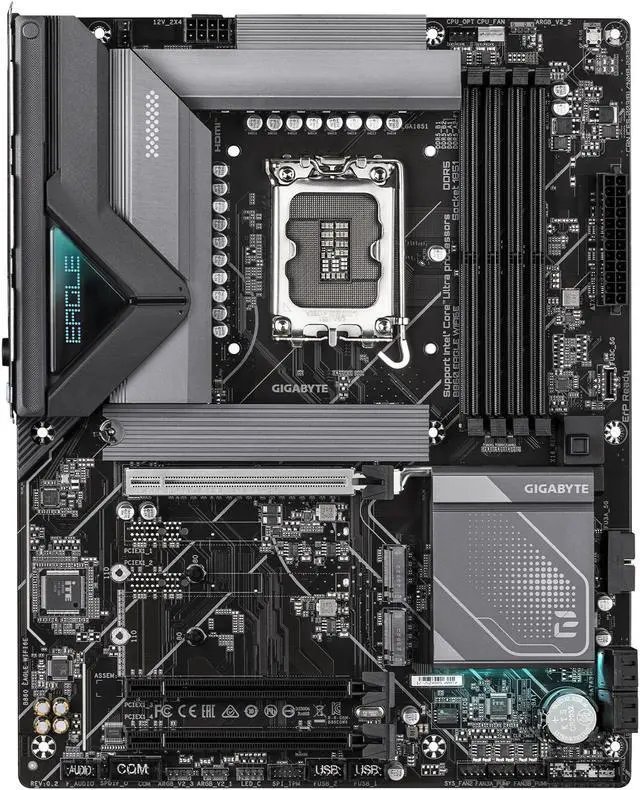 GIGABYTE Intel® B860 Chipset for LGA 1851; 4x DDR5; 3x M2; HDMI/DP ; ATX.