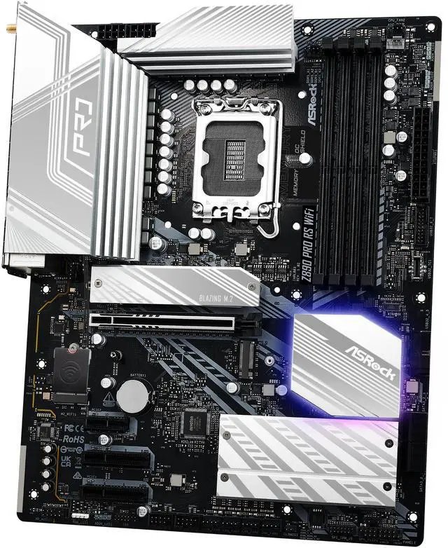 ASRock Z890 Pro RS Wi-Fi Intel LGA 1851 ATX Gaming Motherboard