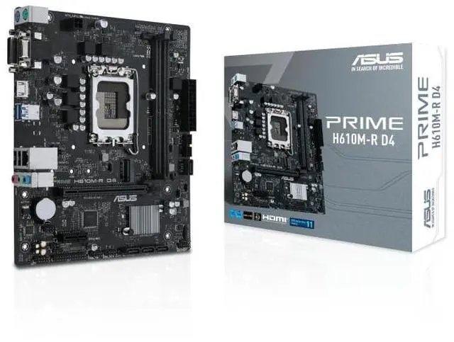 ASUS PRIME H610M-R D4 LGA 1700 M-ATX Gaming Motherboard
