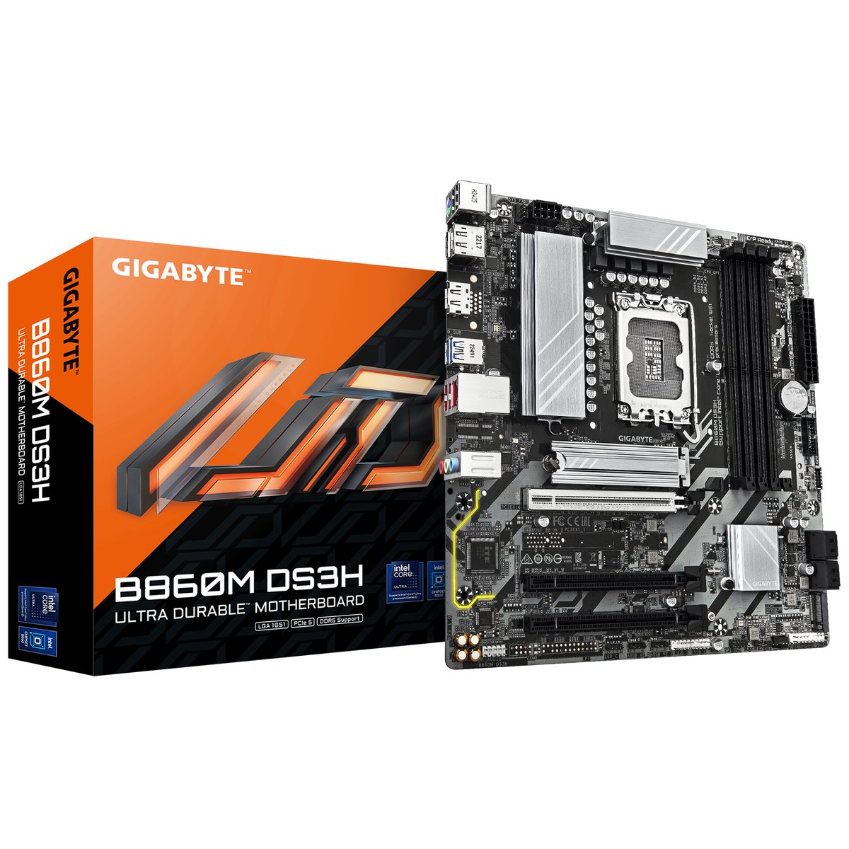 Gigabyte B860M DS3H - 4x DDR5, 2x M.2, LGA1851, mATX