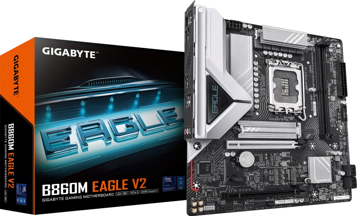 Gigabyte B860M Eagle - 2x DDR5, 2x M.2, LGA1851, mATX