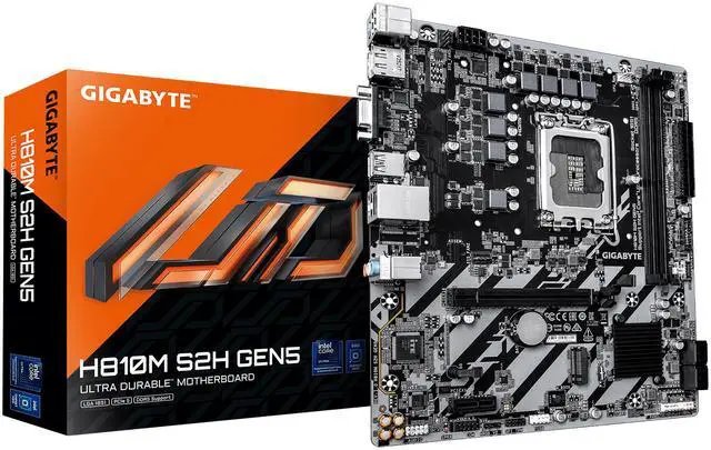 Gigabyte H810M S2H / S2H Gen5 - 2x DDR5, 1x M.2, LGA1851, mATX