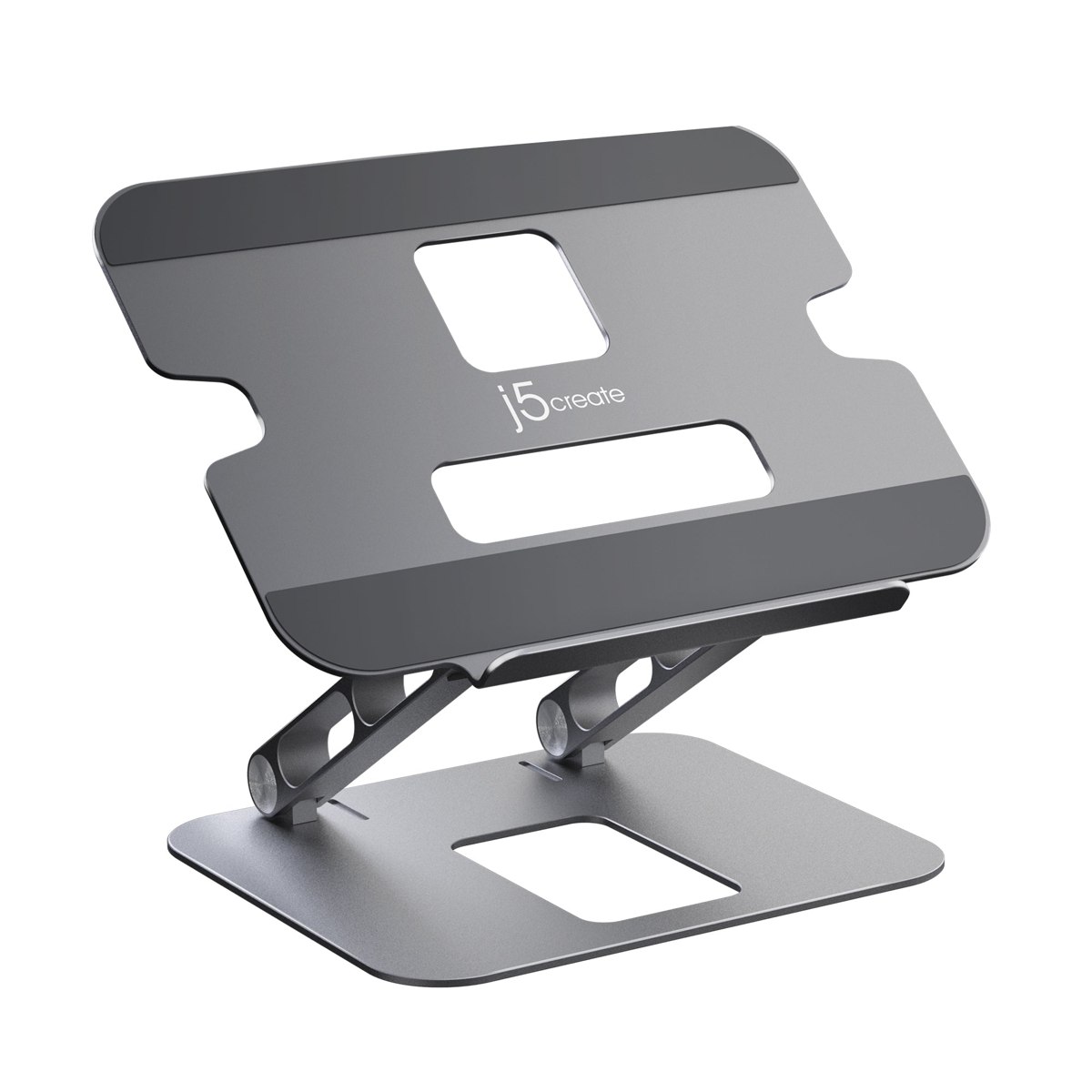 J5create JTS127 multi-angle mobile stand , upto 16" notebook - aluminum construction , adjustable angle and height , support up to 4Kg , foldable design