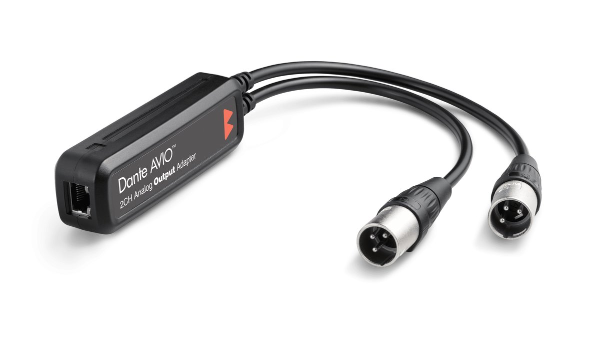 Audinate Dante AVIO Analog Output Adapter 2 Ch
